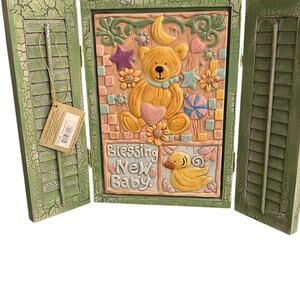 Copper Honey Farms Linda Jacque Green New Baby Picture Decor New in Box